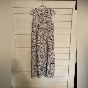 Gibson High Neck Tiered Midi Dress